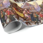 Papier Cadeau L'entraîneur de Noël (Coin rond)