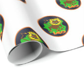 Papier Cadeau leo zodiaque (Coin rond)