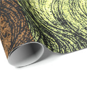 Papier Cadeau Leonardo Da Vinci Autoportrait moderne (Coin rond)