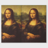 Papier Cadeau Leonardo Da Vinci Mona Lisa Peinture d'Art (Plat)