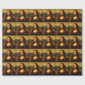 Papier Cadeau Leonardo Da Vinci Mona Lisa Peinture d'Art (Plat)