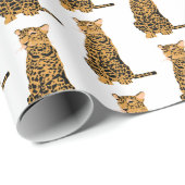 Papier Cadeau Leopard (Coin rond)