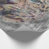 Papier Cadeau léopard animal artistique (Coin)