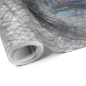 Papier Cadeau léopard animal artistique (Coin rond)