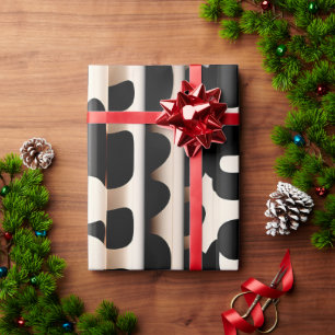 Papier Cadeau léopard Beige Motif moderne