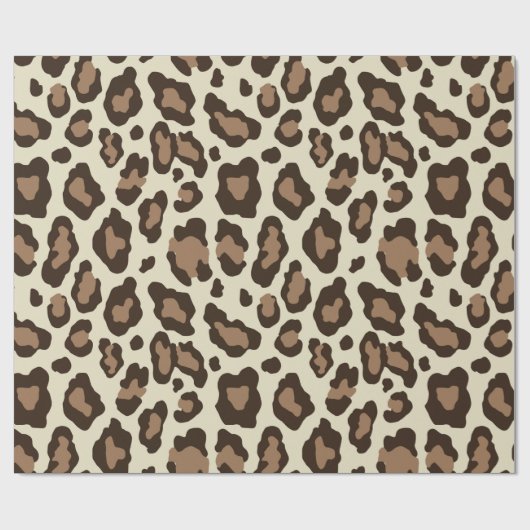 Papier Cadeau Leopard classique (Plat)