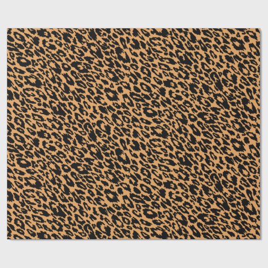 Papier Cadeau Leopard classique (Plat)