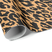 Papier Cadeau Leopard classique (Coin rond)