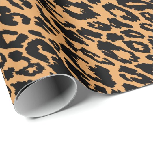 Papier Cadeau Leopard classique (Coin rond)