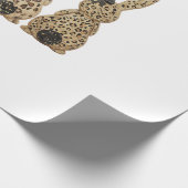 Papier Cadeau Leopard Cute Bunny Bow Funny Christian Easter Day  (Coin)