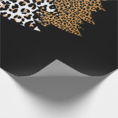 Papier Cadeau léopard de noël arbres guépard cadeau poster de an (Coin)