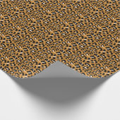 Papier Cadeau léopard de peau d'animal : motif d'aquarelle. (Coin)