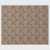 Papier Cadeau Leopard Design Motif : Wild Elegance. (Plat)
