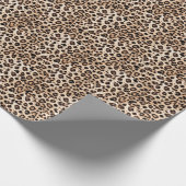 Papier Cadeau Leopard Design Motif : Wild Elegance. (Coin)