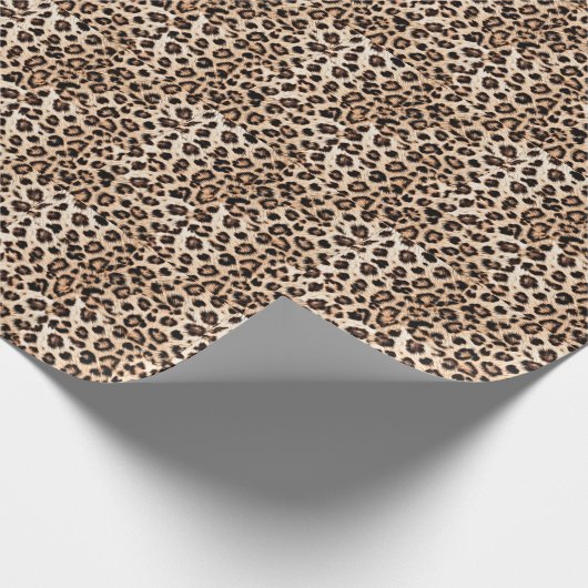 Papier Cadeau Leopard Design Motif : Wild Elegance. (Coin)