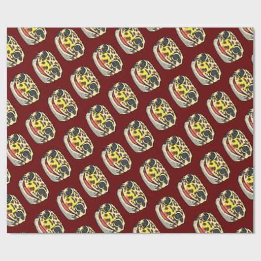 Papier Cadeau Leopard Gecko (Plat)