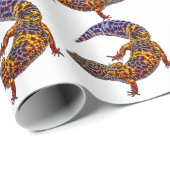 Papier Cadeau Leopard Gecko, Eublepharis Macularius (Coin rond)