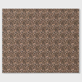 Papier Cadeau Leopard - imprimé tacheté animal (Plat)