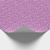 Papier Cadeau léopard motif pourpre (Coin)