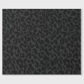 Papier Cadeau léopard noir (Plat)