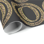 Papier Cadeau Leopard O (Coin rond)