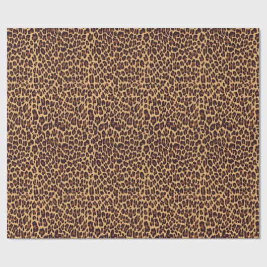 Papier Cadeau Leopard, poster de animal de guépard. (Plat)