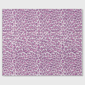 Papier Cadeau Leopard, poster de animal de guépard rose pâle (Plat)