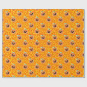 Papier Cadeau Leopard print Halloween pattern (Plat)
