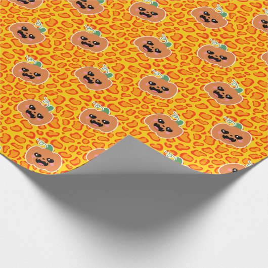 Papier Cadeau Leopard print Halloween pattern (Coin)