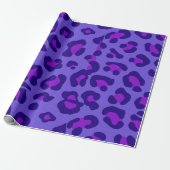 Papier Cadeau "Leopard violet électrique" (Déroulé)