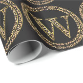 Papier Cadeau Leopard W (Coin rond)