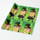 Papier Cadeau Leprechaun (Déroulé)