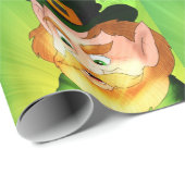Papier Cadeau Leprechaun (Coin rond)