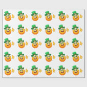 Papier Cadeau leprechaun emoji (Plat)