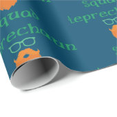 Papier Cadeau Leprechaun Squad (Coin rond)