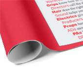 Papier Cadeau L'équipe de cinéma le résume sur une nouvelle idée (Coin rond)