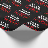 Papier Cadeau L'équipe de marié G-Team (Coin)