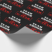 Papier Cadeau L'équipe de marié G-Team (Coin)