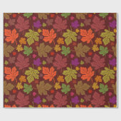 Papier Cadeau L'érable de saison d'automne part du motif (Plat)