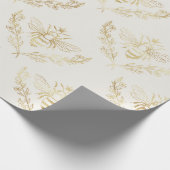 Papier Cadeau Les Abeilles d'or sur la crème. (Coin)