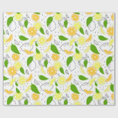 Papier Cadeau Les agrumes frais. (Plat)