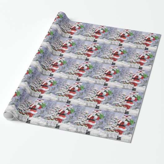 Papier Cadeau Les aides de Père Noël (Déroulé)