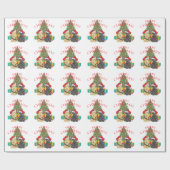 Papier Cadeau Les aides du Père Noël (Plat)