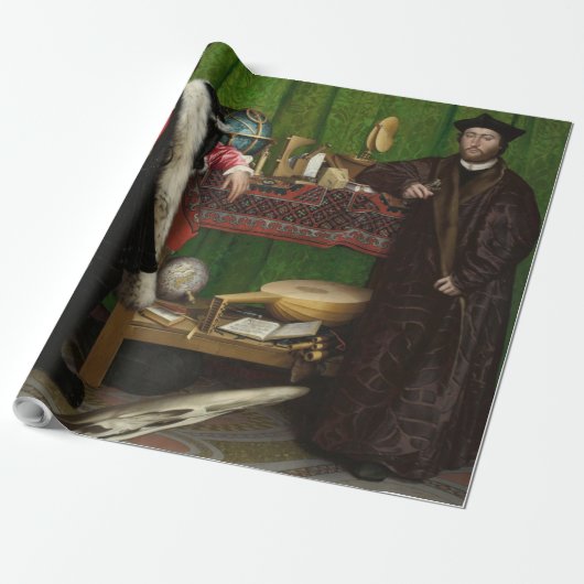 Papier Cadeau Les Ambassadeurs, Holbein the Younger (Déroulé)