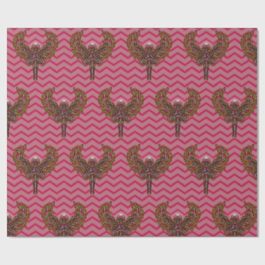 Papier Cadeau Les anges avec l'amour de Dieu Noël (Plat)