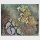 Papier Cadeau "Les anges" par Edmund Dulac (Plat)