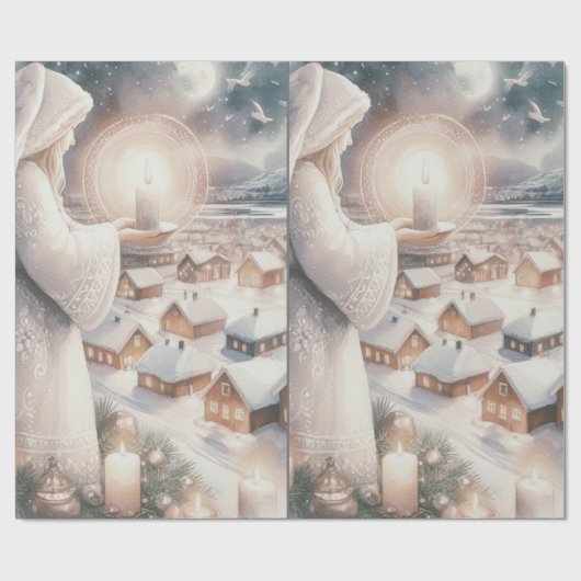 Papier Cadeau Les anges s'occupent de vous (Plat)