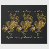 Papier Cadeau Les anges sont partout cette saison (Plat)