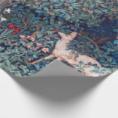 Papier Cadeau Les animaux dans la forêt, William Morris (Coin)