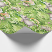 Papier Cadeau Les animaux de la forêt endormie dans la jungle (Coin)